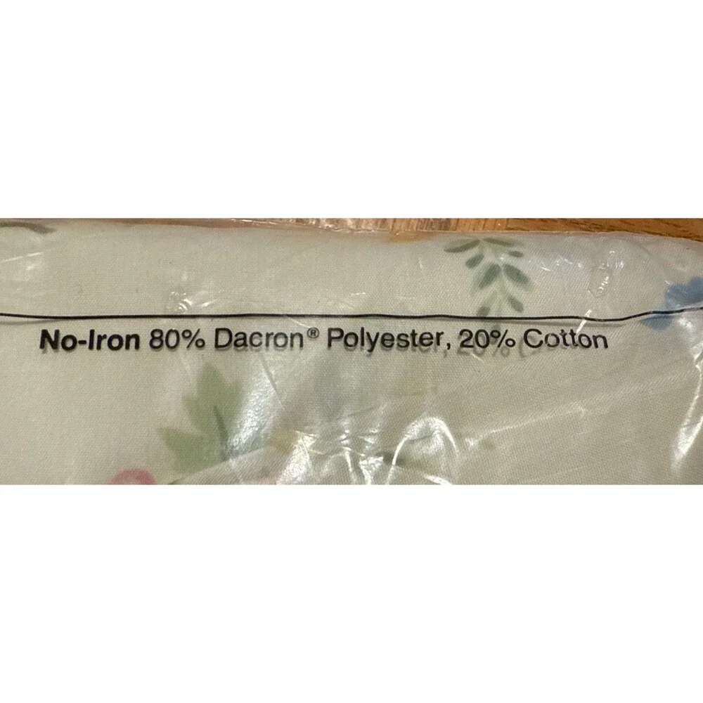 Vintage JC Penney Full Flat Sheet Early Spring Sealed New